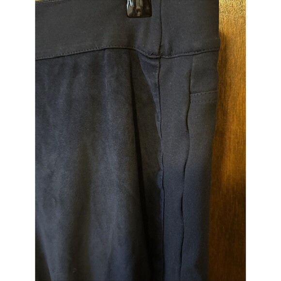 DG2 Diane Gilman Navy Blue Pull-On Stretch Ponte Bootcut Pants Large - Picture 2 of 5